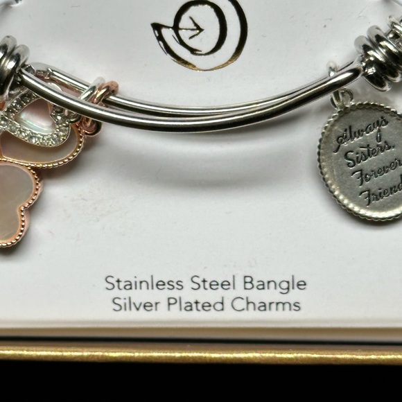 NEW "Sisters" Silver Charm Bracelet - Picture 3 of 5